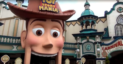 Woody's mouth is the entrance to Toy Story Mania at Tokyo DisneySea